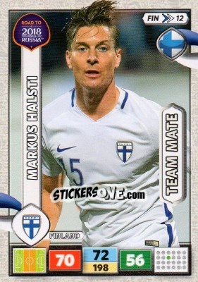 Cromo Markus Halsti - Road to 2018 FIFA World Cup Russia. Adrenalyn XL - Panini