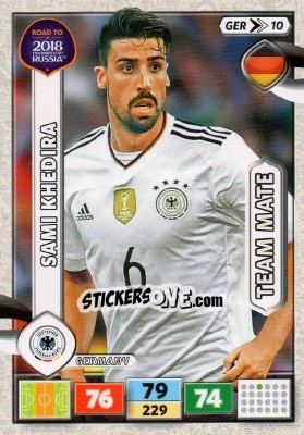 Sticker Sami Khedira - Road to 2018 FIFA World Cup Russia. Adrenalyn XL - Panini