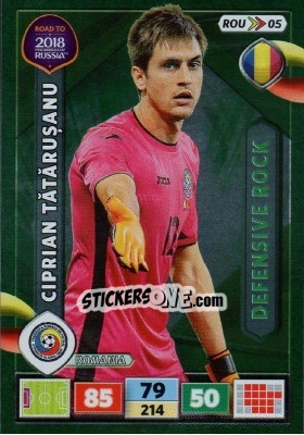 Sticker Ciprian Tătărușanu - Road to 2018 FIFA World Cup Russia. Adrenalyn XL n. ROU05 - Panini