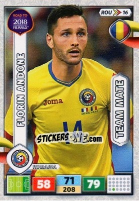 Cromo Florin Andone - Road to 2018 FIFA World Cup Russia. Adrenalyn XL n. ROU16 - Panini