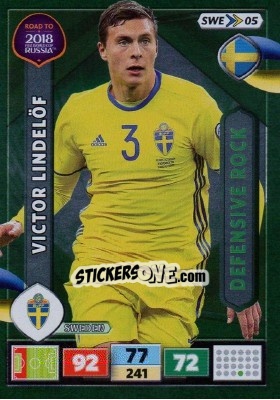Sticker Victor Lindelöf - Road to 2018 FIFA World Cup Russia. Adrenalyn XL - Panini