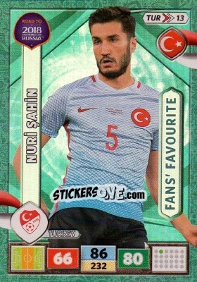 Sticker Nuri Sahin - Road to 2018 FIFA World Cup Russia. Adrenalyn XL - Panini