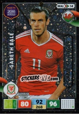 Figurina Gareth Bale - Road to 2018 FIFA World Cup Russia. Adrenalyn XL - Panini