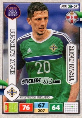 Sticker Craig Cathcart - Road to 2018 FIFA World Cup Russia. Adrenalyn XL - Panini