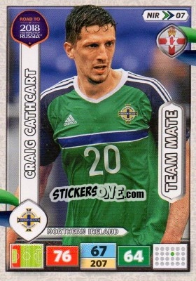 Cromo Craig Cathcart - Road to 2018 FIFA World Cup Russia. Adrenalyn XL - Panini