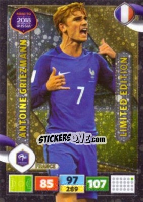 Sticker Antoine Griezmann - Road to 2018 FIFA World Cup Russia. Adrenalyn XL n. LE-AG - Panini