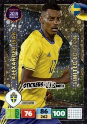Sticker Alexander Isak - Road to 2018 FIFA World Cup Russia. Adrenalyn XL n. LE-AIS - Panini
