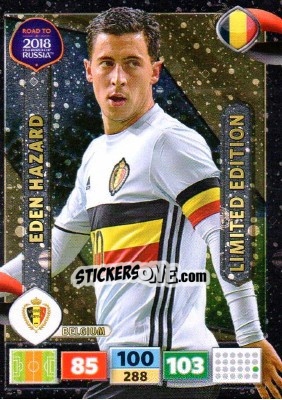 Sticker Eden Hazard - Road to 2018 FIFA World Cup Russia. Adrenalyn XL n. LE-EH - Panini