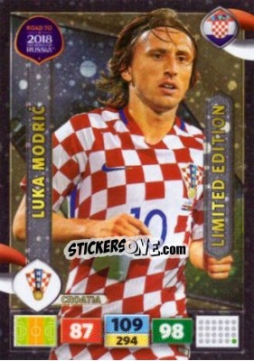 Cromo Luka Modric - Road to 2018 FIFA World Cup Russia. Adrenalyn XL - Panini