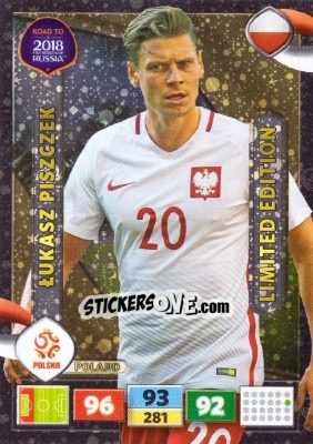 Sticker Lukasz Piszczek - Road to 2018 FIFA World Cup Russia. Adrenalyn XL n. LE-LP - Panini