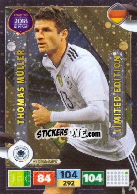 Cromo Thomas Müller - Road to 2018 FIFA World Cup Russia. Adrenalyn XL - Panini