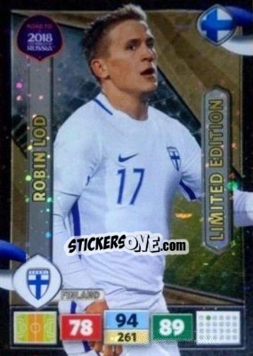 Sticker Robin Lod - Road to 2018 FIFA World Cup Russia. Adrenalyn XL n. LE-RLO - Panini