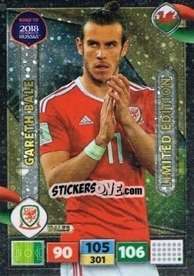 Sticker Gareth Bale - Road to 2018 FIFA World Cup Russia. Adrenalyn XL n. XXL-GB - Panini