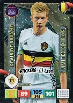 Sticker Kevin De Bruyne - Road to 2018 FIFA World Cup Russia. Adrenalyn XL n. XXL-KDB - Panini