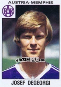 Sticker Josef Degeorgi - Österreichische Fußball-Bundesliga 1984-1985 - Panini