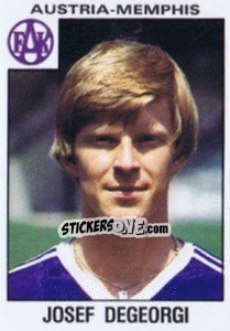 Sticker Josef Degeorgi - Österreichische Fußball-Bundesliga 1984-1985 n. 5 - Panini