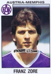 Figurina Franz Zore - Österreichische Fußball-Bundesliga 1984-1985 n. 7 - Panini