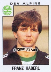Cromo Franz Haberl - Österreichische Fußball-Bundesliga 1984-1985 - Panini
