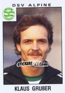 Cromo Klaus Gruber - Österreichische Fußball-Bundesliga 1984-1985 - Panini