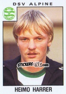 Sticker Heimo Harrer - Österreichische Fußball-Bundesliga 1984-1985 - Panini