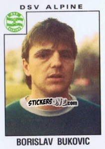 Cromo Borislav Bukovic - Österreichische Fußball-Bundesliga 1984-1985 - Panini