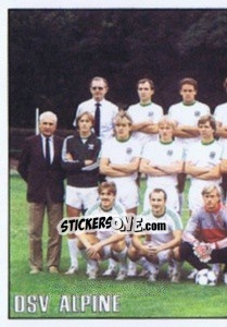 Cromo Mannschaft (puzzle 1) - Österreichische Fußball-Bundesliga 1984-1985 - Panini