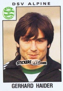 Sticker Gerhard Haider - Österreichische Fußball-Bundesliga 1984-1985 - Panini