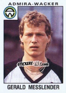 Sticker Gerald Messlender - Österreichische Fußball-Bundesliga 1984-1985 - Panini