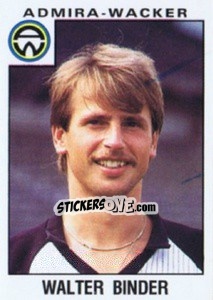 Cromo Walter Binder - Österreichische Fußball-Bundesliga 1984-1985 - Panini