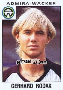 Cromo Gerhard Rodax - Österreichische Fußball-Bundesliga 1984-1985 n. 52 - Panini