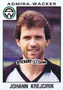 Sticker Johann Krejcirik - Österreichische Fußball-Bundesliga 1984-1985 - Panini