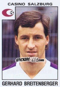 Sticker Gerhard Breitenberger - Österreichische Fußball-Bundesliga 1984-1985 n. 62 - Panini