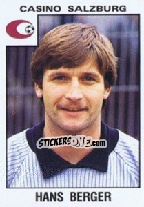Sticker Hans Berger - Österreichische Fußball-Bundesliga 1984-1985 - Panini