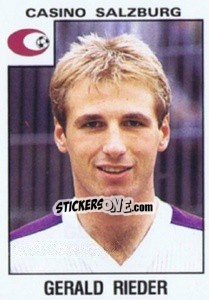 Sticker Gerald Rieder - Österreichische Fußball-Bundesliga 1984-1985 - Panini