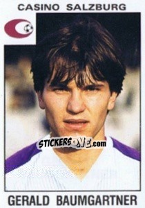 Sticker Gerald Baumgartner - Österreichische Fußball-Bundesliga 1984-1985 n. 76 - Panini