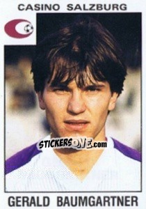 Sticker Gerald Baumgartner - Österreichische Fußball-Bundesliga 1984-1985 - Panini