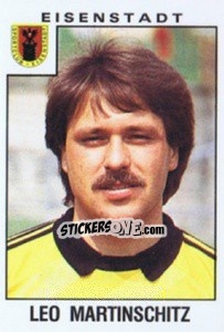Cromo Leo Martinschitz - Österreichische Fußball-Bundesliga 1984-1985 - Panini