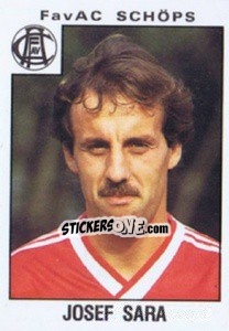 Cromo Josef Sara - Österreichische Fußball-Bundesliga 1984-1985 - Panini
