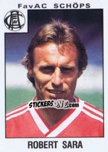 Sticker Robert Sara - Österreichische Fußball-Bundesliga 1984-1985 - Panini