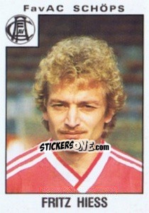 Sticker Fritz Hiess - Österreichische Fußball-Bundesliga 1984-1985 - Panini