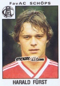 Sticker Harald Fürst - Österreichische Fußball-Bundesliga 1984-1985 - Panini