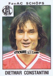 Cromo Dietmar Constantini - Österreichische Fußball-Bundesliga 1984-1985 - Panini