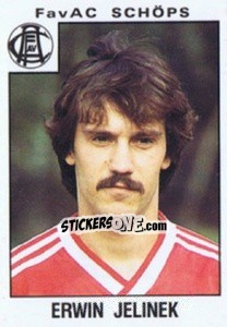 Sticker Erwin Jelinek - Österreichische Fußball-Bundesliga 1984-1985 - Panini