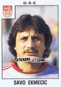 Figurina Savo Ekmecic - Österreichische Fußball-Bundesliga 1984-1985 n. 117 - Panini