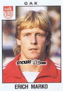 Cromo Erich Marko - Österreichische Fußball-Bundesliga 1984-1985 - Panini