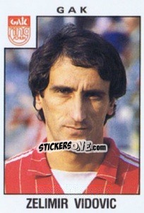 Sticker Zelimir Vidovic - Österreichische Fußball-Bundesliga 1984-1985 - Panini
