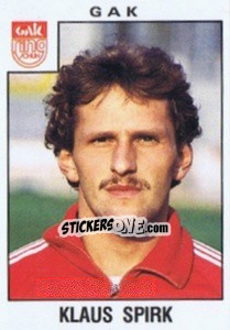 Cromo Klaus Spirk - Österreichische Fußball-Bundesliga 1984-1985 - Panini
