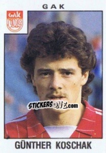 Cromo Günther Koschak - Österreichische Fußball-Bundesliga 1984-1985 - Panini