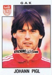 Cromo Johann Pigl - Österreichische Fußball-Bundesliga 1984-1985 - Panini