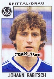 Sticker Johann Rabitsch - Österreichische Fußball-Bundesliga 1984-1985 n. 147 - Panini